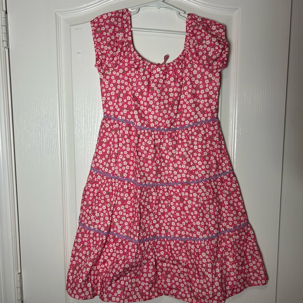 BELLA BLISS HOT PINK FLORAL DRESS SIZE 8